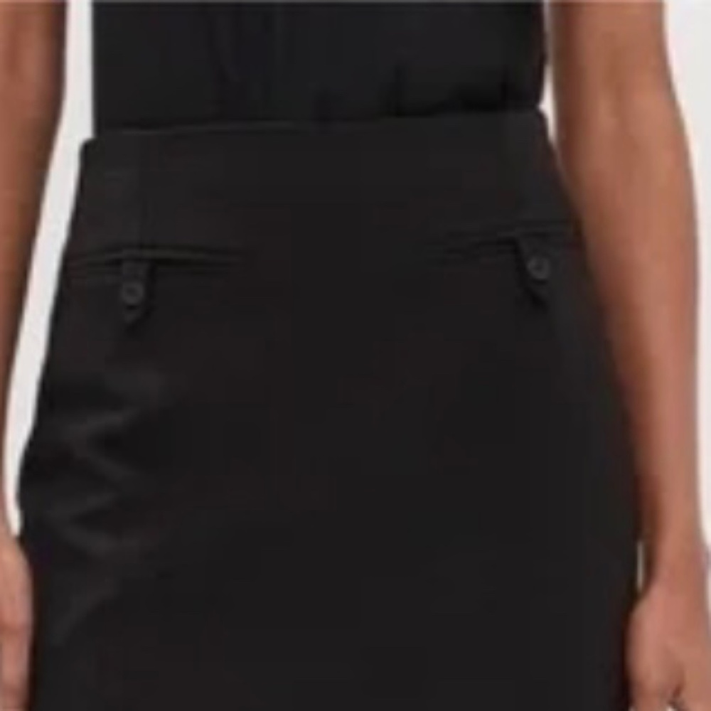 STAUD Smith Skirt Black Midi Column Pencil Skirt Size 6 - Picture 5 of 10